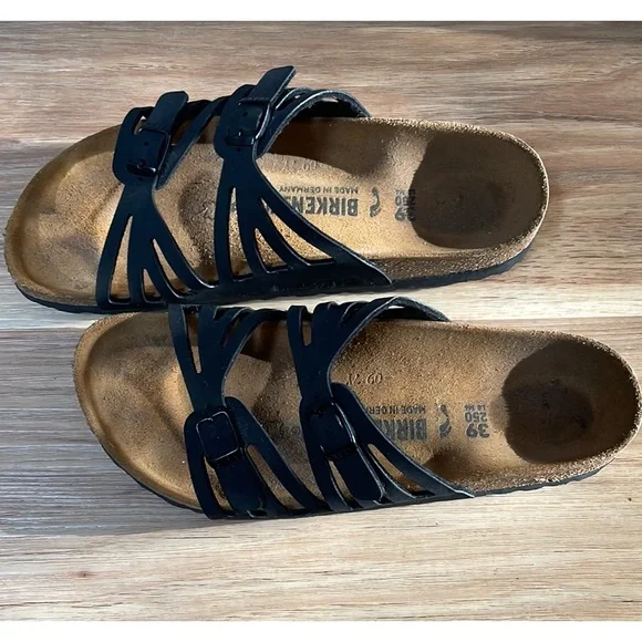 Birkenstock Granada Black Strappy Sandals - Picture 3 of 6